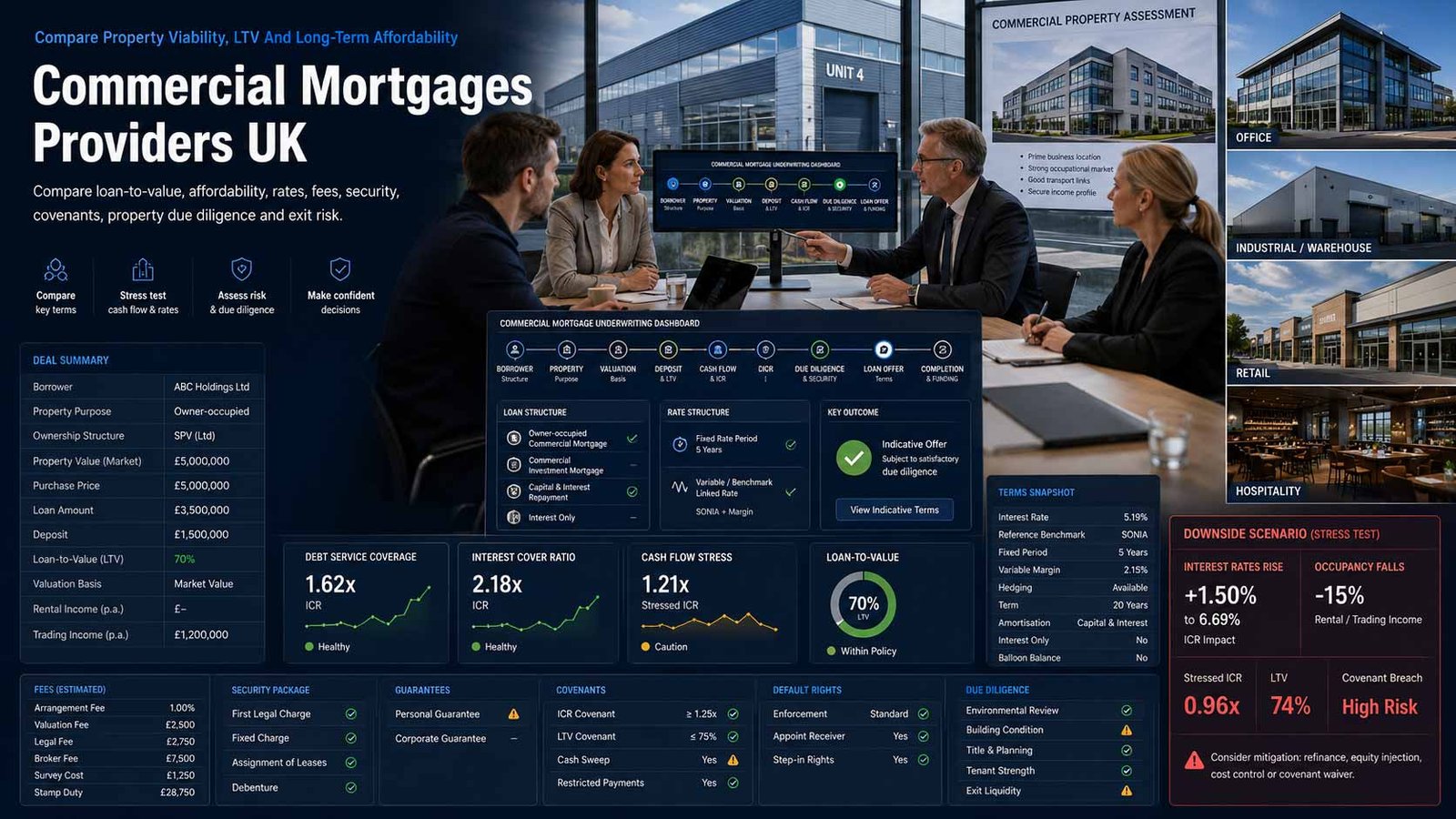 Commercial property purchase, valuation and mortgage planning for a UK business