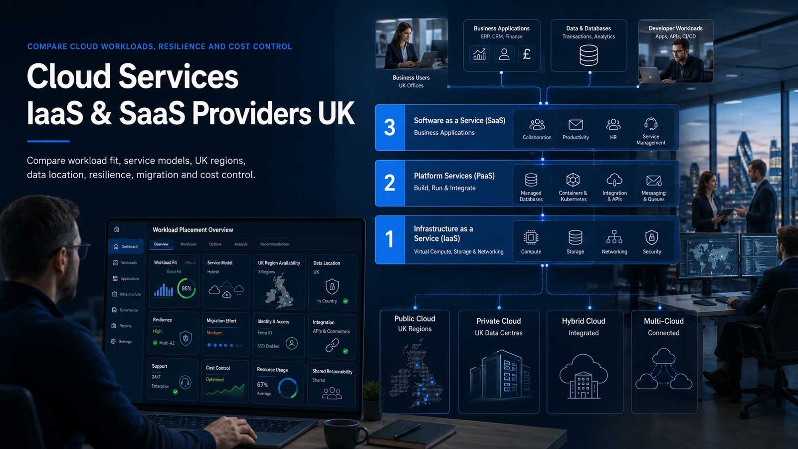 Compare cloud infrastructure and software services for UK businesses