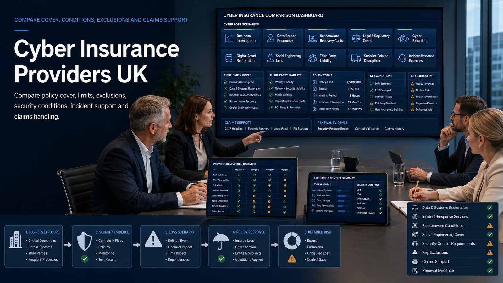 Cyber insurance and incident recovery planning for a UK business