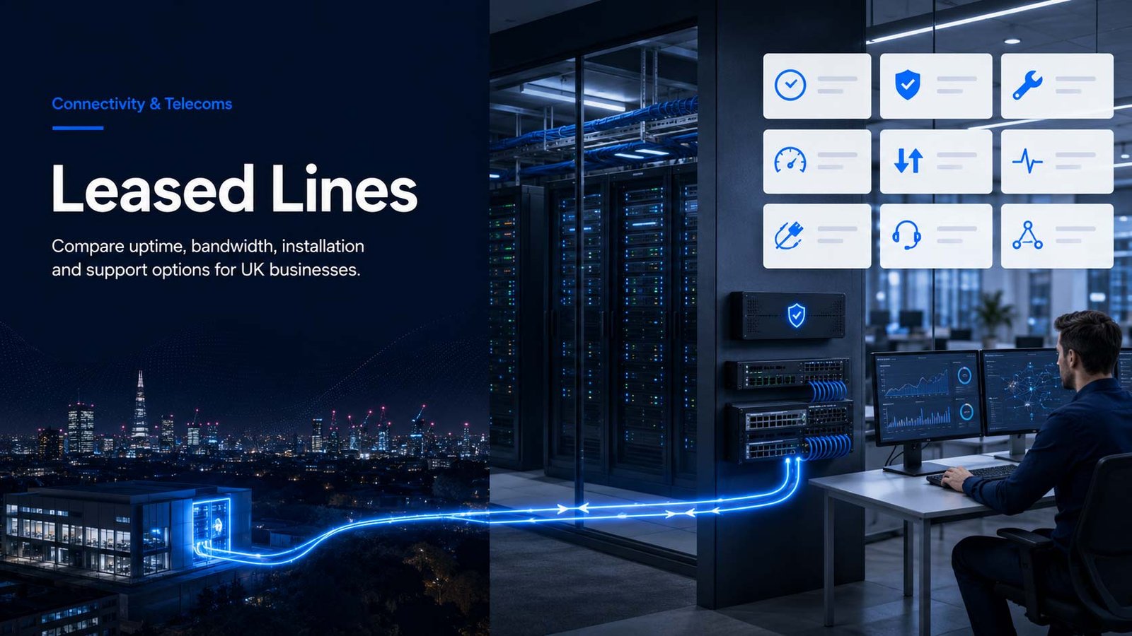 Compare leased line providers for UK businesses